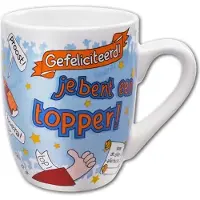 TGL Mok beker geslaagd. Je bent een topper.