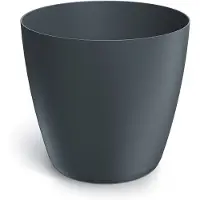 Prosperplast Bloempot Rond Mate Round 14cm ANTRACIET / 3 STUKS!