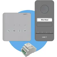 CAME - Intercomsysteem voor ééngezinswoningen - 3 Delig: Audio intercom PLX in Huis, LHS A/01 Buitenpost & Spanningsomvormer - Deurbel & Parlofoon - Wit