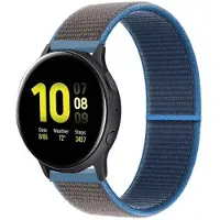 Spacecase Horlogeband Sc Nylon Band 22Mm Surf Blauw Voor Apple Watch