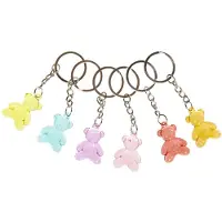 Duckiez Sleutelhanger Beertje Transparant - 12 stuks
