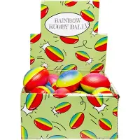Duckiez Rugby Bal Regenboog - 24 stuks