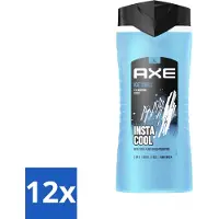 Axe XL - 3-in-1 Douchegel - Ice Chill - Icy Menthol - Insta Cool - 400 ml - Voordeelverpakking - 12 stuks