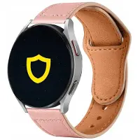 Spacecase Leren Horlogeband 20Mm Roze Classy Voor Apple Watch