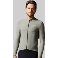 Acelera Fietsshirt Lange Mouwen Grijs - Lined - Wielershirt - Fietskleding - Heren - Warm Fietsshirt Lange Mouwen- Maat 3XL