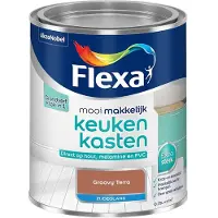 Flexa - Mooi Makkelijk Keukenkasten Zijdeglans - Groovy Terra - Mengverf - 750 Ml
