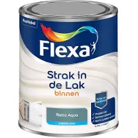 Flexa - Strak In De Lak Binnenlak Zijdeglans - Retro Aqua - Mengverf - 750 Ml