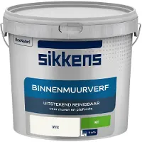Sikkens - Binnenmuurverf Mat - Wit - Mengverf - 5 L