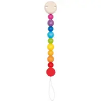 Goki Fopspeenketting - Regenboog - L21cm - Hout
