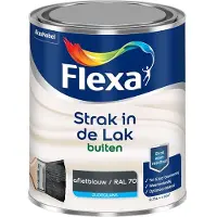 Flexa - Strak In De Lak Buitenlak Zijdeglans - Grafietblauw / Ral 7016 - Mengverf - 750 Ml