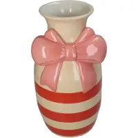 HD Collection Vaas Crème / Roze 17,3 X 16,7 X 32 Cm