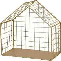 Intratuin Wandrek Huis Goud 26 X 14 X 26 Cm
