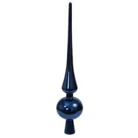 Othmar decorations Kerstboom piek - blauw - 28 cm - kunststof - kerstpiek - onbreekbare pieken
