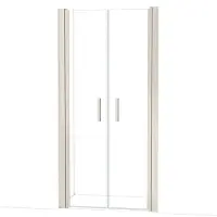 Maxaro Diamond Douchedeur | 110 cm Rvs Helder glas Pendeldeur