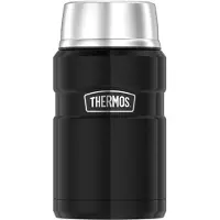 Thermos Stainless King Voedseldrager - Charcoal Black Polished - 710ml