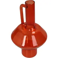 HD Collection Vaas Glas Oranje 12,7x12,7x21,5cm