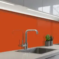 KitchenYeah Keuken achterwand 400x60 cm - Spatscherm zelfklevend Sienna - Aarde - Kleuren - Effen - Muurbeschermer - Spatwand fornuis