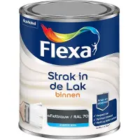 Flexa - Strak In De Lak Binnenlak Zijdeglans - Grafietblauw / Ral 7016 - Mengverf - 750 Ml