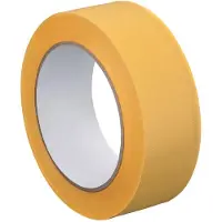 Westex Afplaktape PVC dwarsgeprofileerd, 38 mm x 33 m, geel