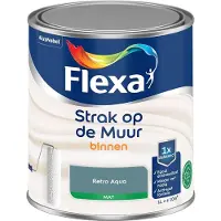 Flexa - Strak Op De Muur Binnen Mat - Retro Aqua - Mengverf - 1 L