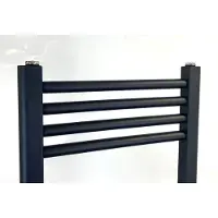 Green House Greened House handdoekradiator Milano – 800×400 mm – mat zwart – wandmontage – 210 W – EN442 – 5 jaar garantie