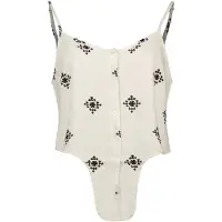 ONLY - ONLCARO STRAP LINEN BLEND KNOT TOP PNT - Dames - Blouses