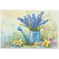 MuchoWow Deurmat 60x40 cm - Droogloopmat Lavendelbloemen - Quote - Gieter - Mat voor binnen - Schoonloopmat - Deurmatten met print - Inloopmat