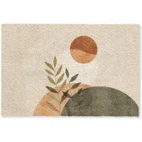 MuchoWow Deurmat 90x60 cm - Droogloopmat Takken - Vormen - Abstract - Mat voor binnen - Schoonloopmat - Deurmatten met print - Inloopmat