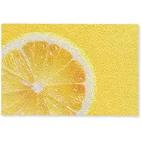 MuchoWow Deurmat 60x40 cm - Droogloopmat Citroen - Geel - Zonnig - Mat voor binnen - Schoonloopmat - Deurmatten met print - Inloopmat