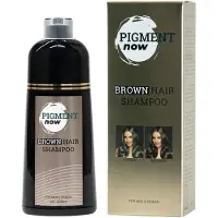 Lattafa ColorNow Shampoo / Shampoo voor grijsdekking donkerbruin 400 ml