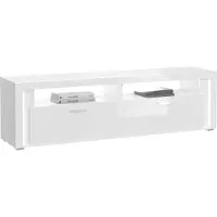 Furnilux Dakraam lowboard wit hoogglans mdf tz pasol nb