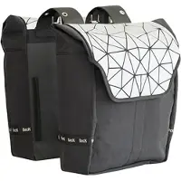 Beck Ultra Dubbele Fietstas 32L – Reflecterend – MIK Geschikt – Magnetische Sluiting – Zwart/Grijs