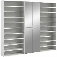 Furnilux Projectxcombinatie wit hoogglans wit NB - 37x222x191cm