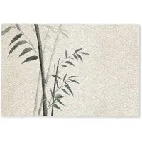 MuchoWow Deurmat 60x40 cm - Droogloopmat Japandi - Bamboe - Beige - Mat voor binnen - Schoonloopmat - Deurmatten met print - Inloopmat