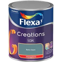 Flexa - Creations Lak Hoogglans - Retro Aqua - Mengverf - 750 Ml