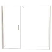 Maxaro Diamond Douchedeur | 230 cm Rvs Helder glas Draaideur