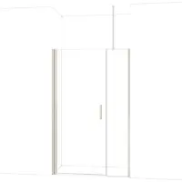 Maxaro Diamond Douchedeur | 130 cm Rvs Helder glas Draaideur