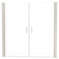 Maxaro Diamond Douchedeur | 210 cm Rvs Helder glas Pendeldeur
