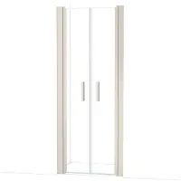 Maxaro Diamond Douchedeur | 90 cm Rvs Helder glas Pendeldeur