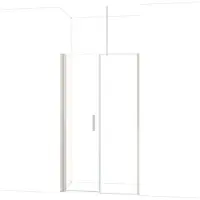 Maxaro Diamond Douchedeur | 120 cm Rvs Helder glas Draaideur