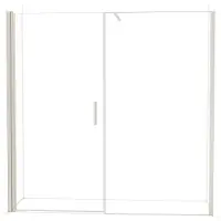 Maxaro Diamond Douchedeur | 210 cm Rvs Helder glas Draaideur