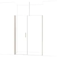 Maxaro Diamond Douchedeur | 150 cm Rvs Helder glas Draaideur