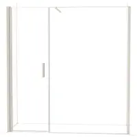 Maxaro Diamond Douchedeur | 200 cm Rvs Helder glas Draaideur