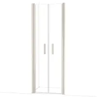 Maxaro Diamond Douchedeur | 80 cm Rvs Helder glas Pendeldeur