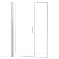 Maxaro Diamond Douchedeur | 140 cm Rvs Helder glas Draaideur
