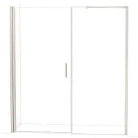 Maxaro Diamond Douchedeur | 190 cm Rvs Helder glas Draaideur
