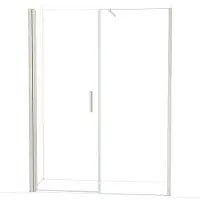 Maxaro Diamond Douchedeur | 160 cm Rvs Helder glas Draaideur