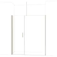Maxaro Diamond Douchedeur | 180 cm Rvs Helder glas Draaideur