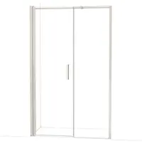 Maxaro Diamond Douchedeur | 130 cm Rvs Helder glas Draaideur