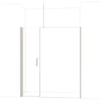 Maxaro Diamond Douchedeur | 180 cm Rvs Helder glas Draaideur